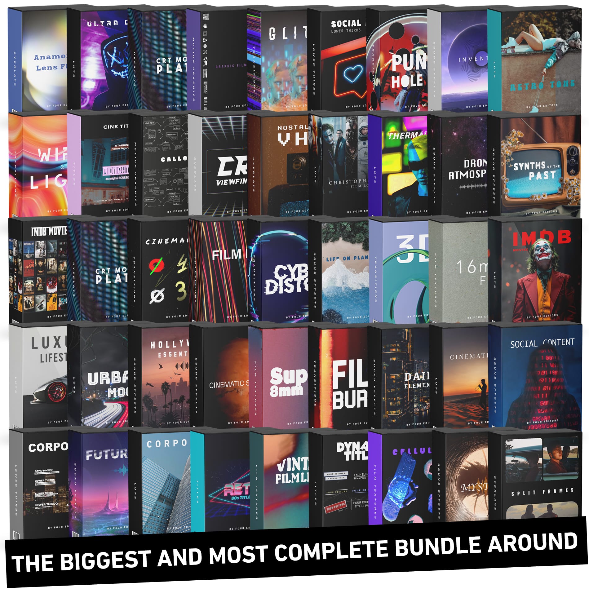 FOUR Editors - Shop Video Editing Assets, VFX & SFX Bundles