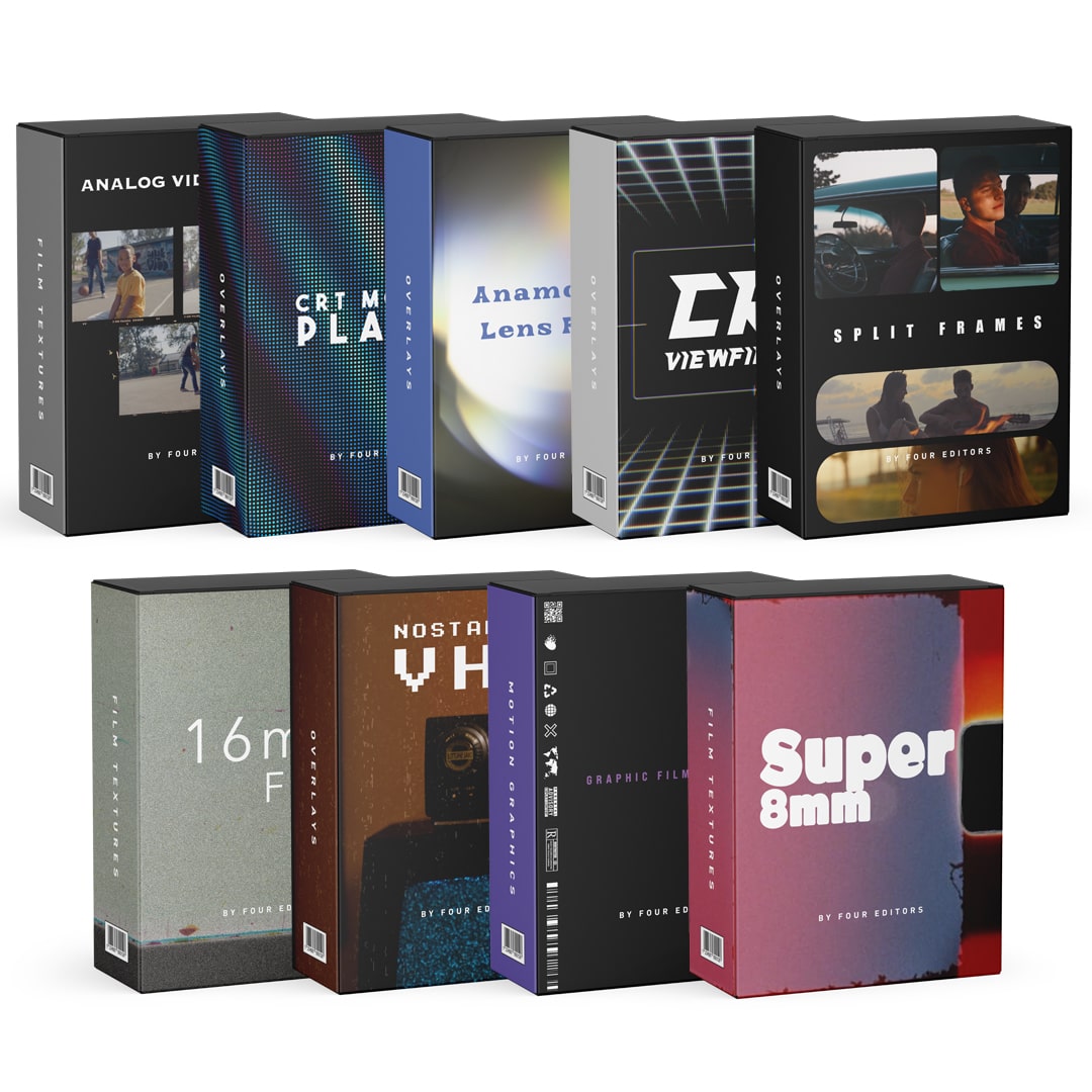 Banded Overlay Combined Overlays Bundle | Premium Overlays for Stunning Video Effects